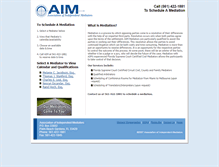 Tablet Screenshot of aim-mediators.com